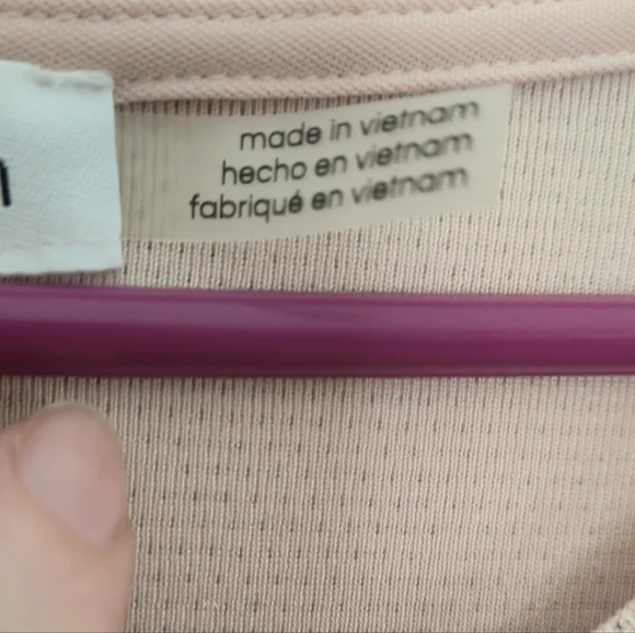 Calvin Klein Pink Silver Glitter Shimmer Asymmetrical Tunic Top XL - Picture 4 of 13